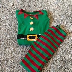 Christmas Elf Pajamas Set Long Sleeves